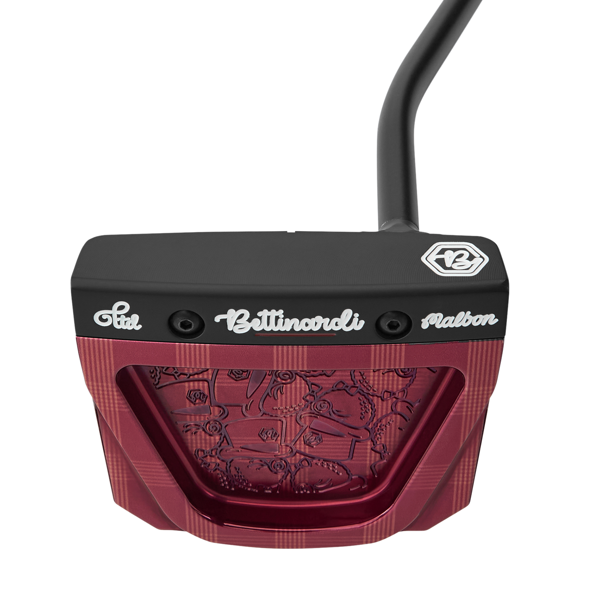 DanceWithDragon× CARBON・PUTTERSコラボピン型パター Malbon x Bettinardi Gangster Buckets INOVAI 9.0 Maroon Plaid