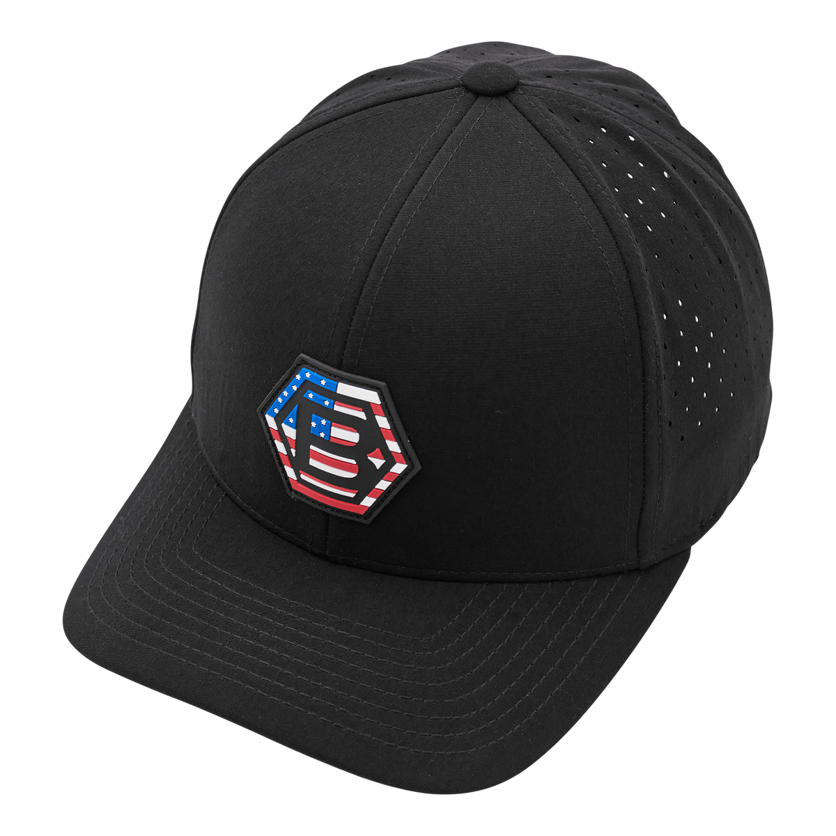 Bettinardi American Hex B Black Snapback Performance Hat