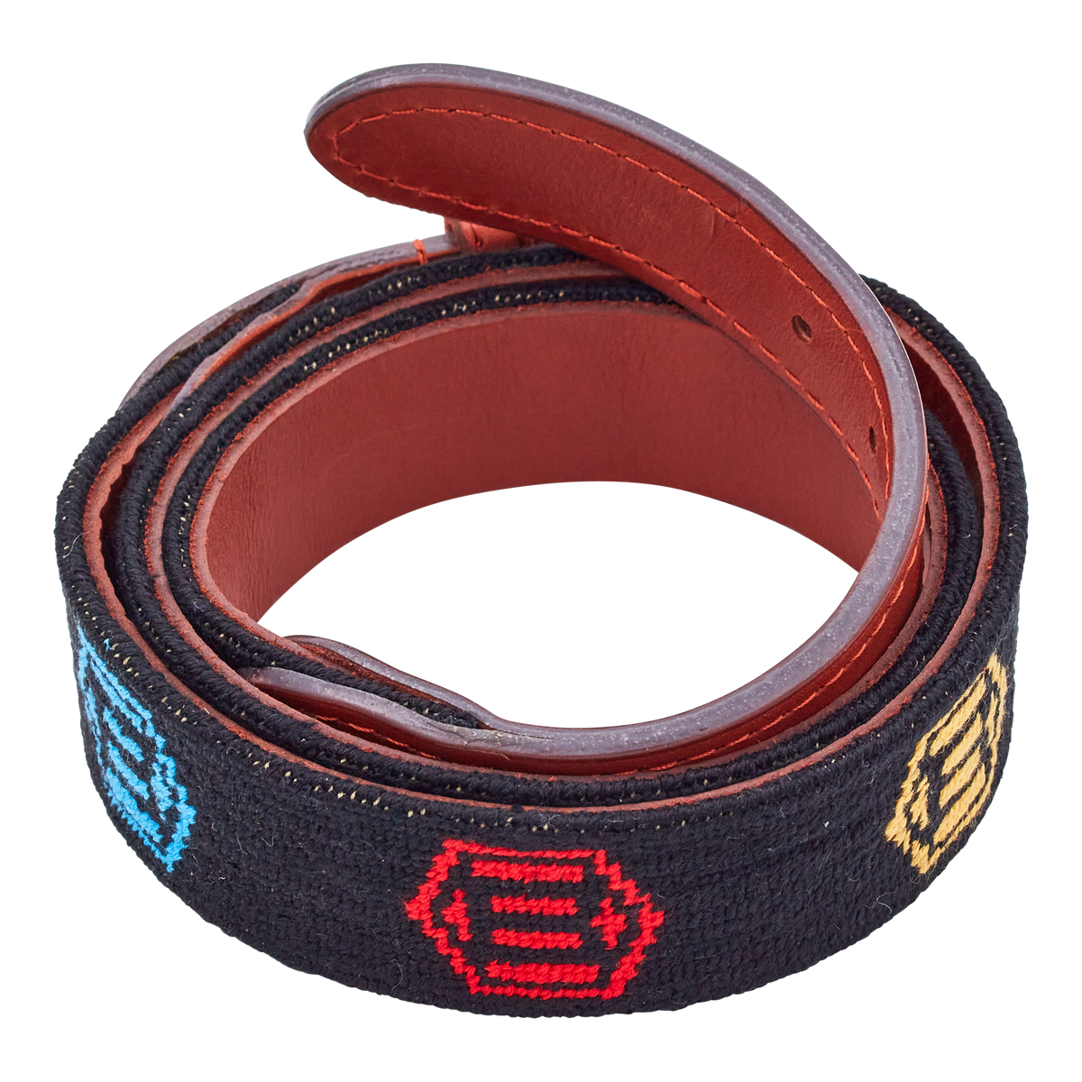 Bettinardi x Smathers & Branson Needlepoint Multi-Color Hex B Belt