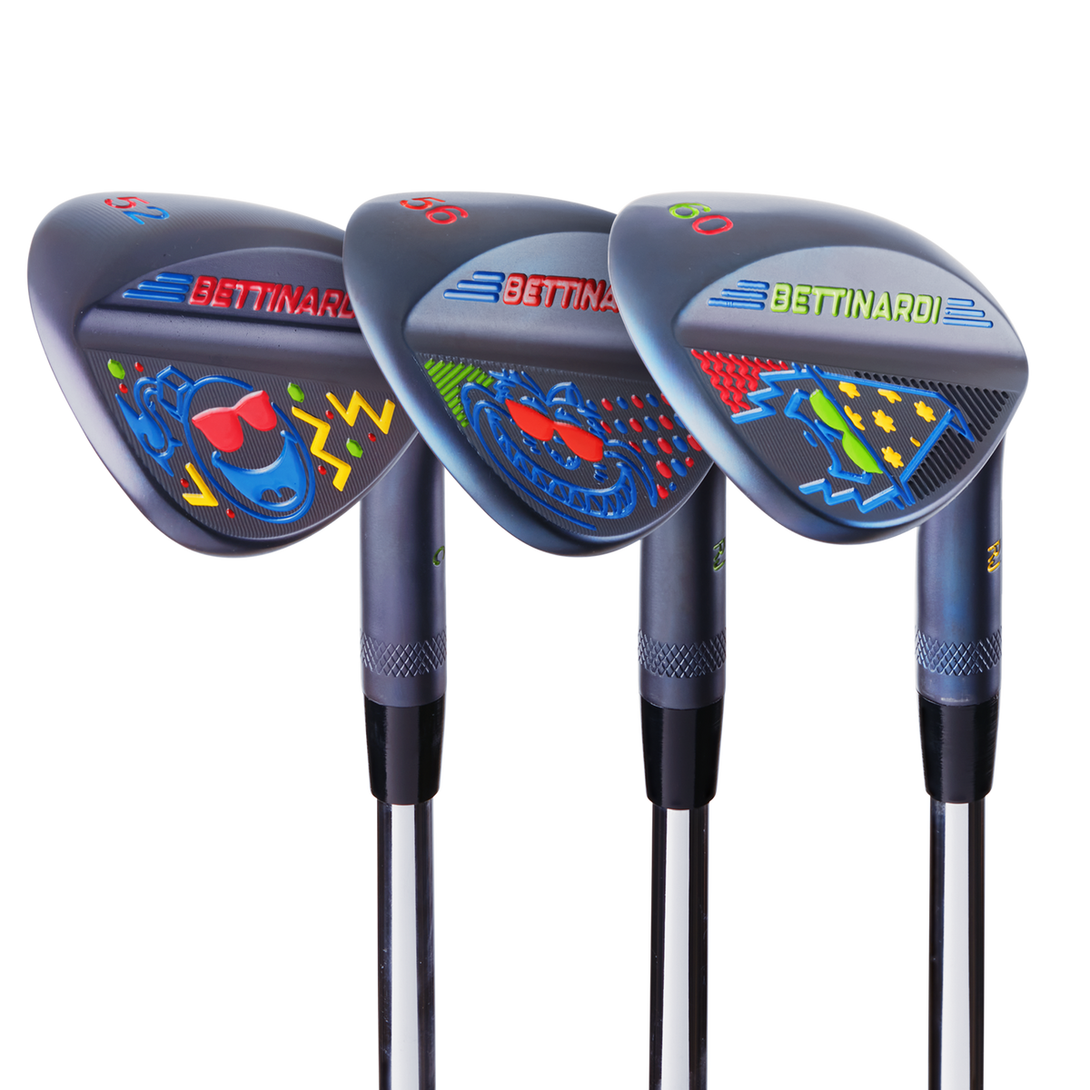 Bettinardi x NERF Blue Flame Wedge Set (50°, 54°, and 58 Bettinardi x NERF Blue Flame Wedge Set (50°, 54°, and 58