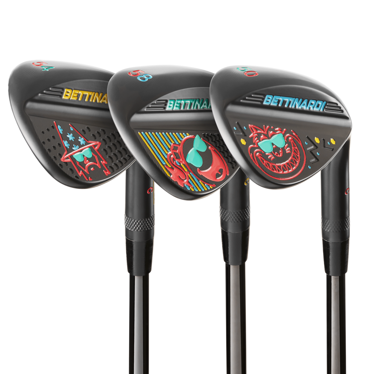 Bettinardi x NERF Black PVD Wedge Set (50°, 54°, and 58°) - main