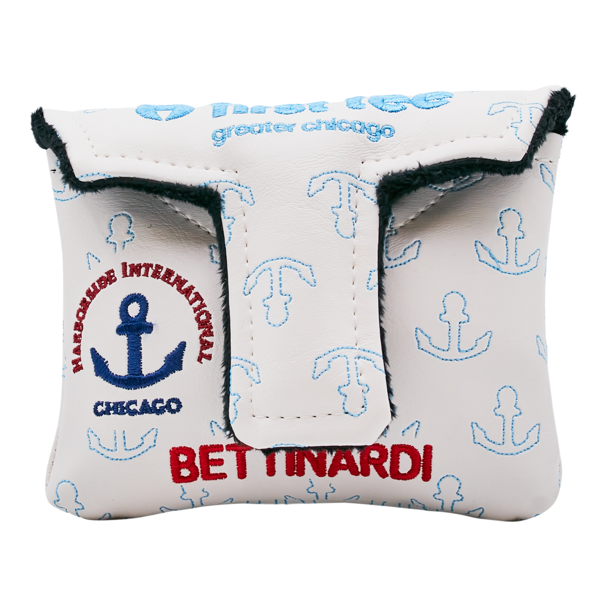 Bettinardi Golf First Tee Greater Chicago 2023 White Mallet Putter Headcover Bettinardi Golf