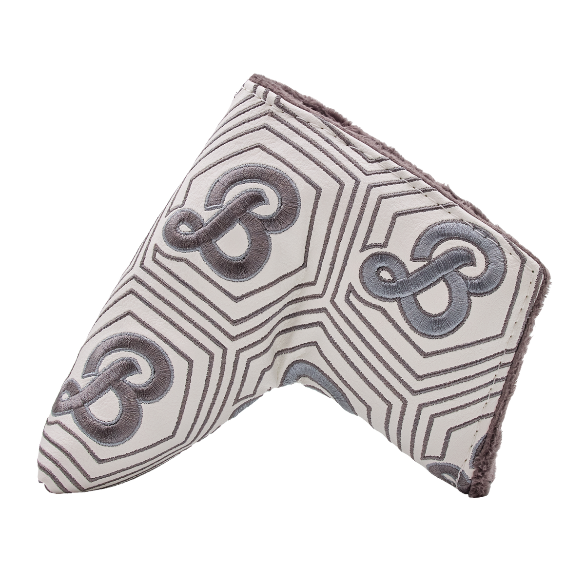 White Stylized Hex B Blade Putter Headcover | Bettinardi