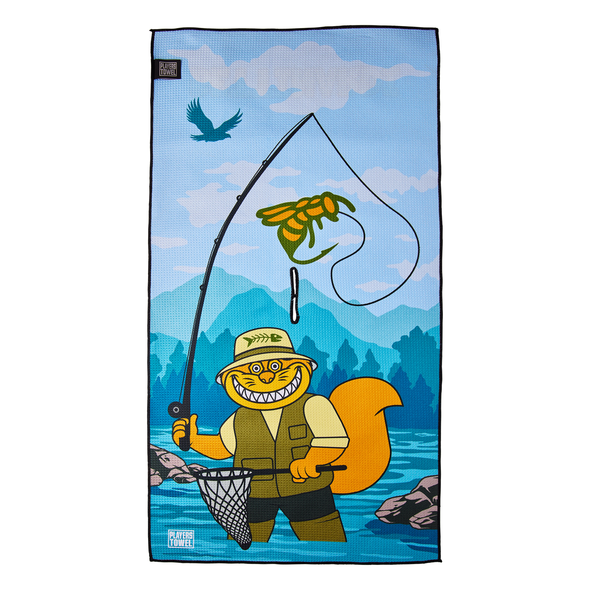 Gone Fishin’ 2024 Flyfishing Fat Cat Players Towel - front