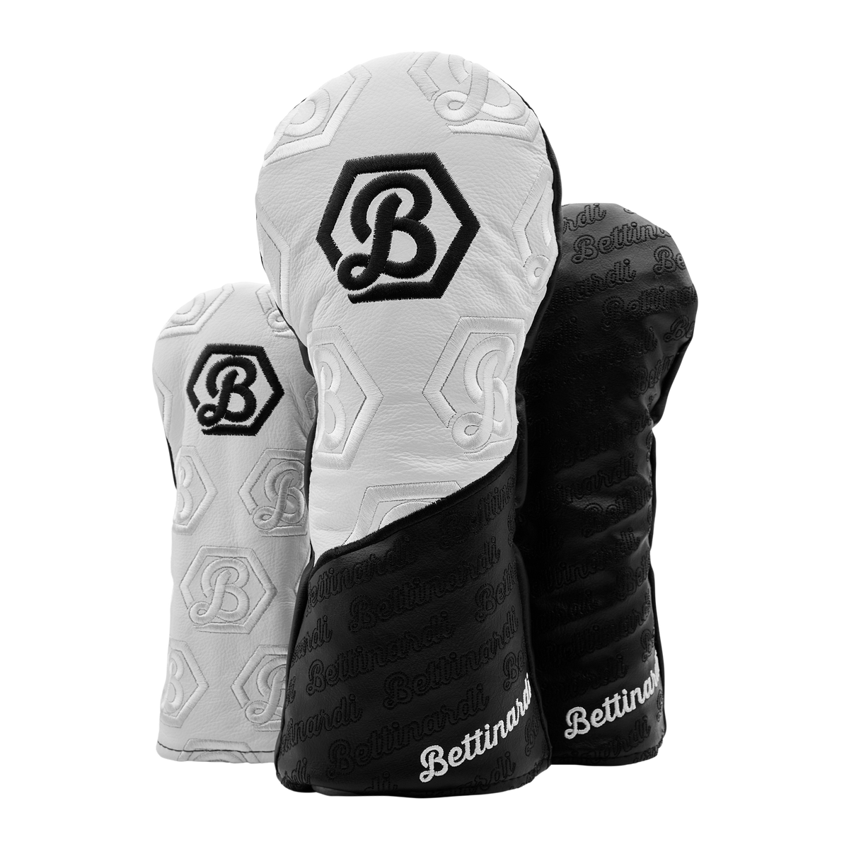Bettinardi Script Hex B Wood Covers (Black/White) | Bettinardi