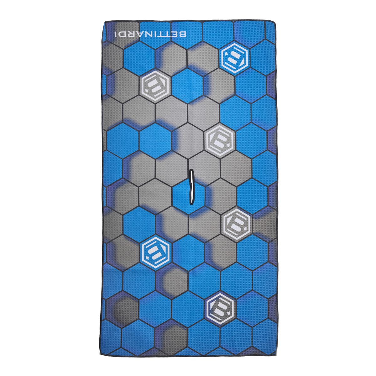 Bettinardi 3D Hex B Blue and Gray Players Towel | Bettinardi Golf