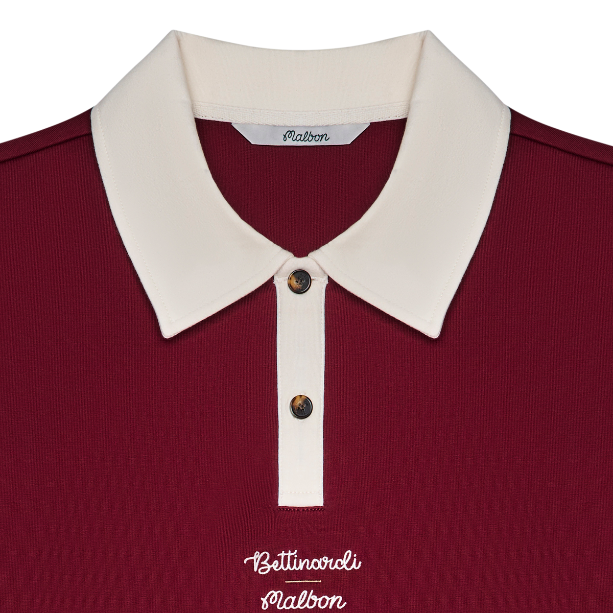 Malbon x Bettinardi Rugby Polo (Cabernet/Egret) | Bettinardi Golf