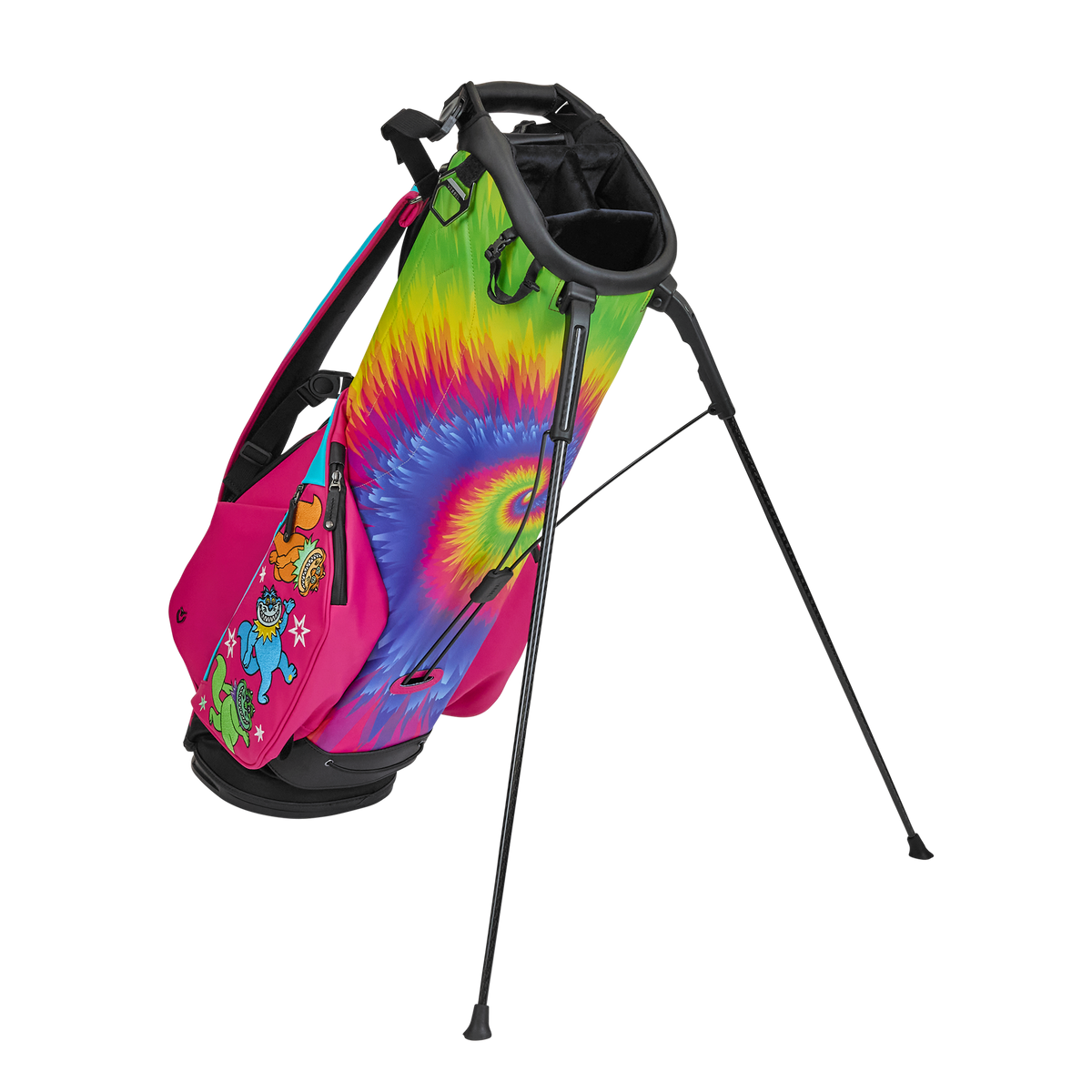 Galactic Groove Grateful Cat Rainbow Tie-Dye Vessel VLX 2.0 Stand