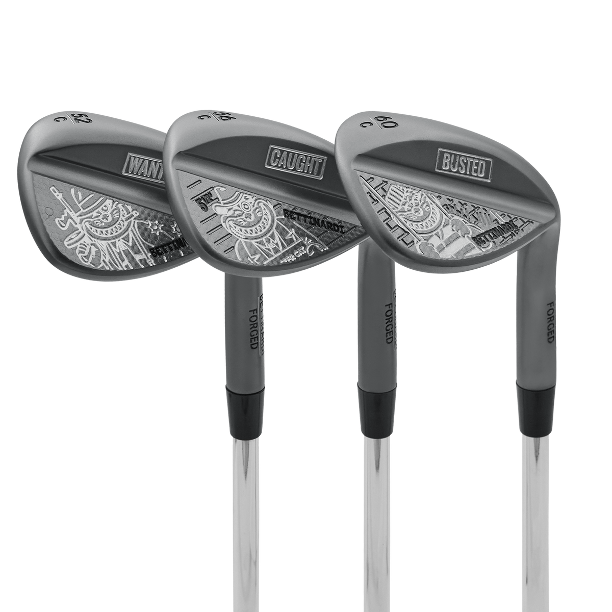 Jail Cat Black Ox HLX 6.0 Wedge Set (52°, 56°, 60°) | Bettinardi