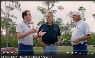 Hall of Fame Golfer Fred Couples Reviews Bettinardi Prototype Irons