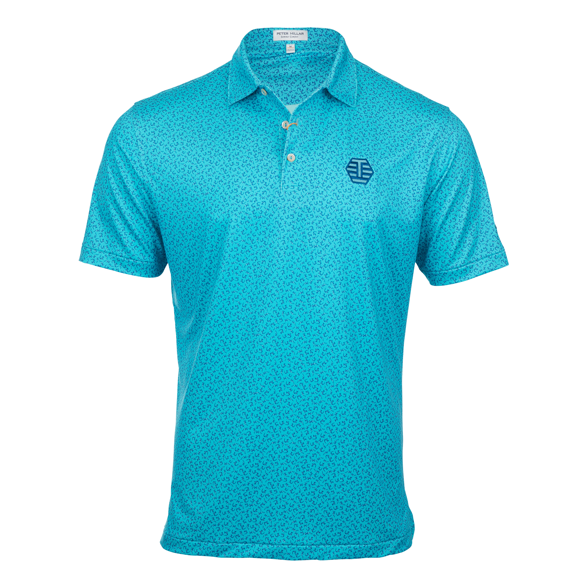 Bettinardi Peter Millar T-Hive Hammered Performance Polo - front