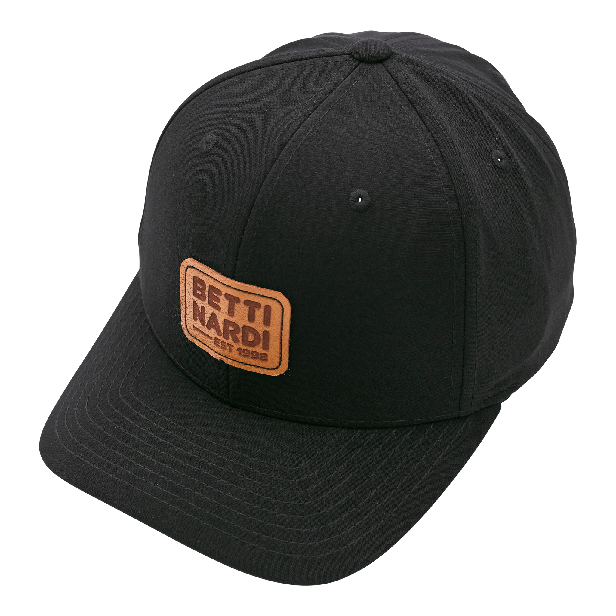 Bettinardi Leather Patch Black Snapback Performance Hat