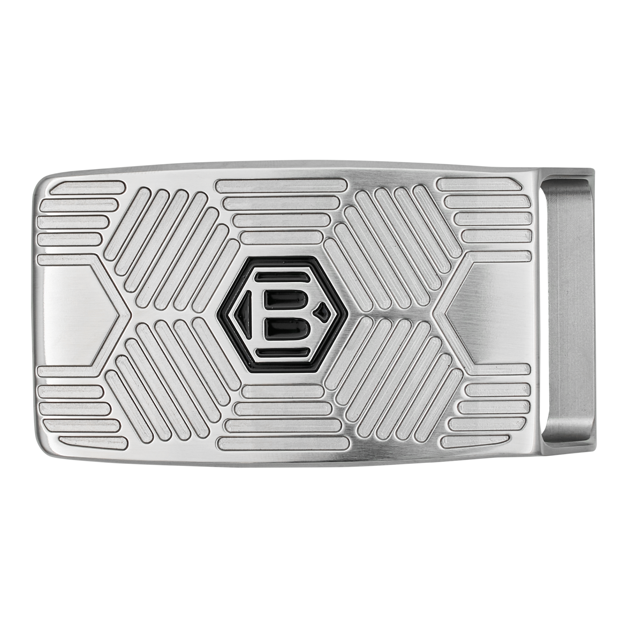 Bettinardi Hex B Hives Milled Belt Buckle - front