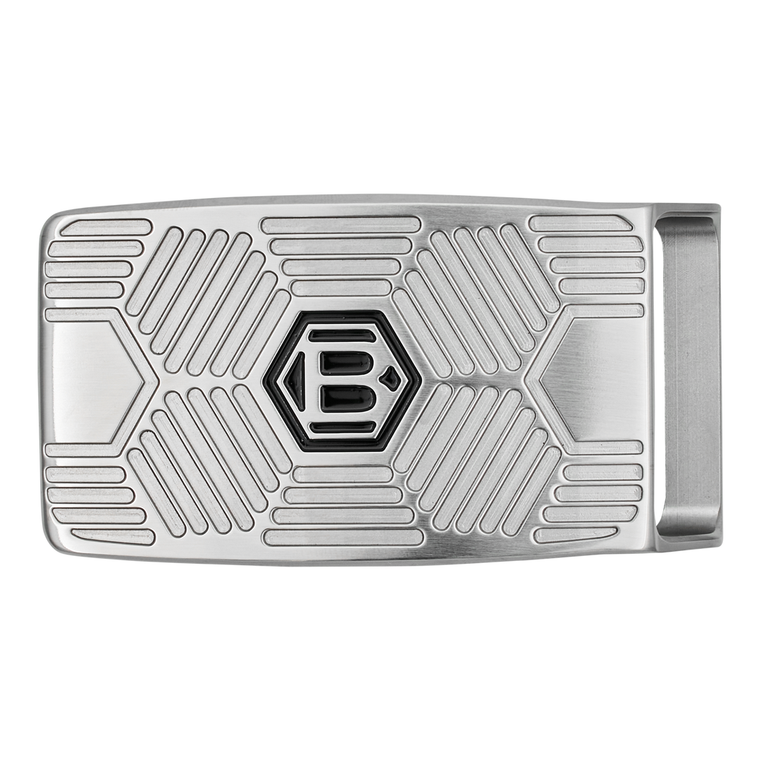 Bettinardi Hex B Hives Milled Belt Buckle - front