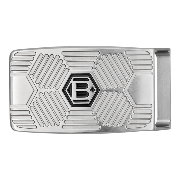 Bettinardi Hex B Hives Milled Belt Buckle - front