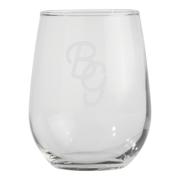 Bettinardi Initials Selection Stemless Wine Glass - front