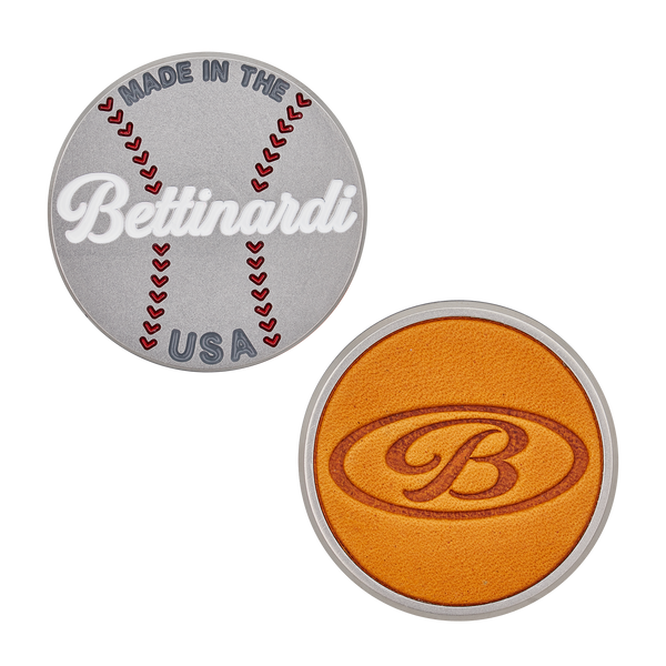 Bettinardi x Rawlings Baseball Marker w/ Leather Inlay 