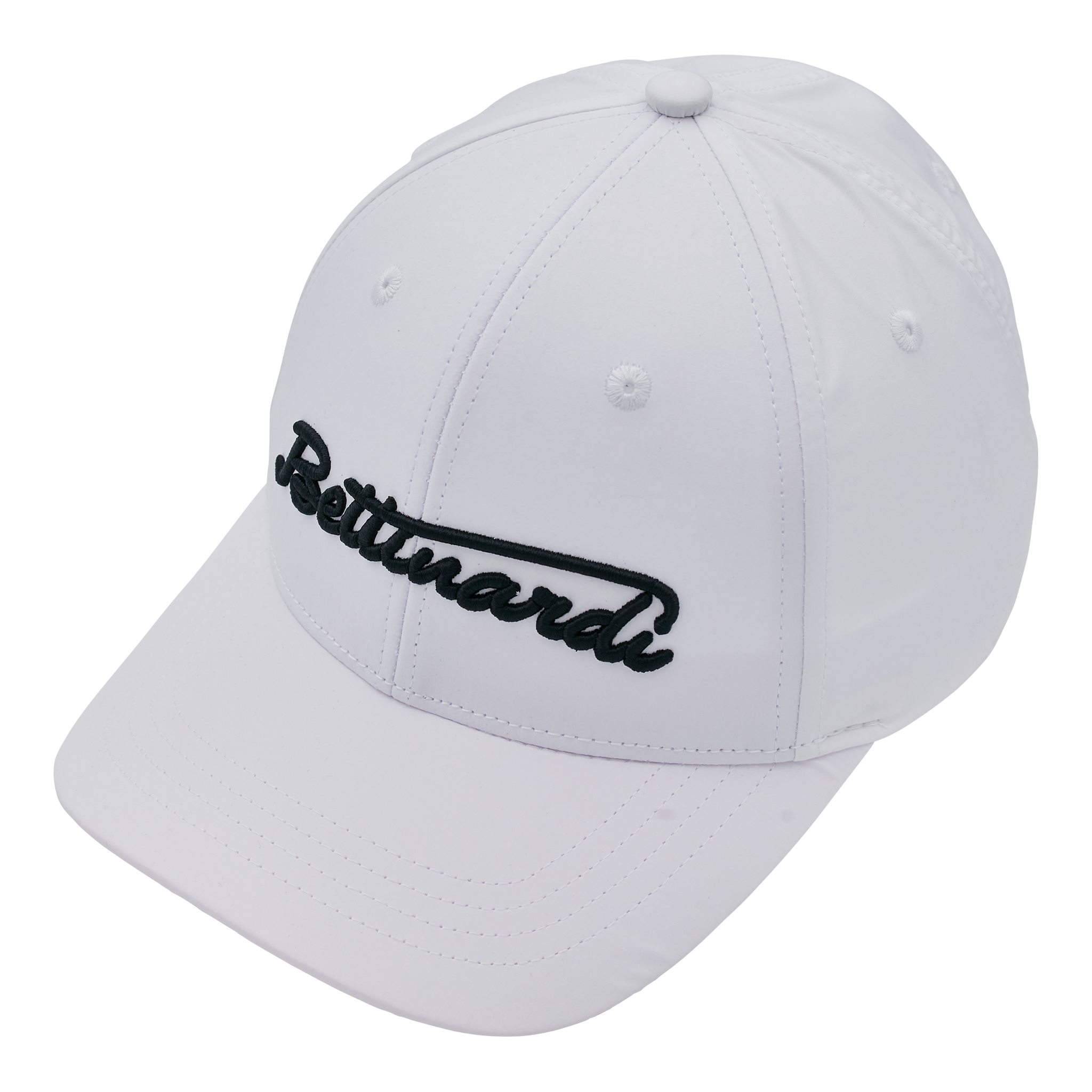 Bettinardi Retro Wordscript White Snapback Hat - main