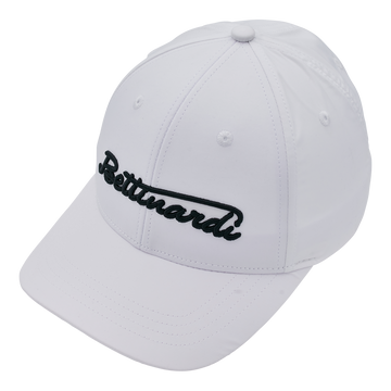 Bettinardi Retro Wordscript White Snapback Hat - main