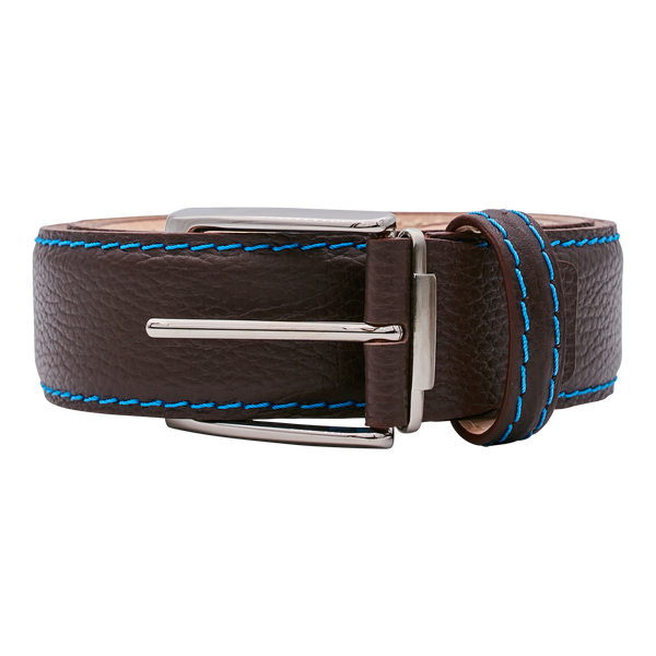 Bettinardi Handmade Genuine Italian Pebble Grain Belt (Brown