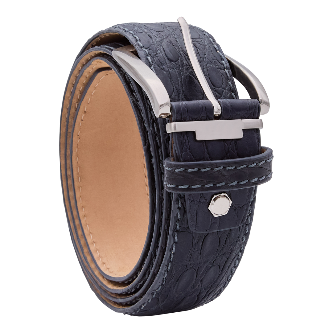 Bettinardi Handmade Matte Genuine American Alligator Skin Belt
