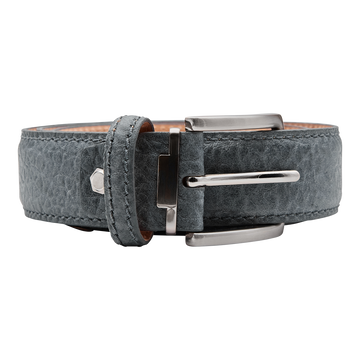 Bettinardi Handmade Genuine American Bison Leather Belt (Gray)