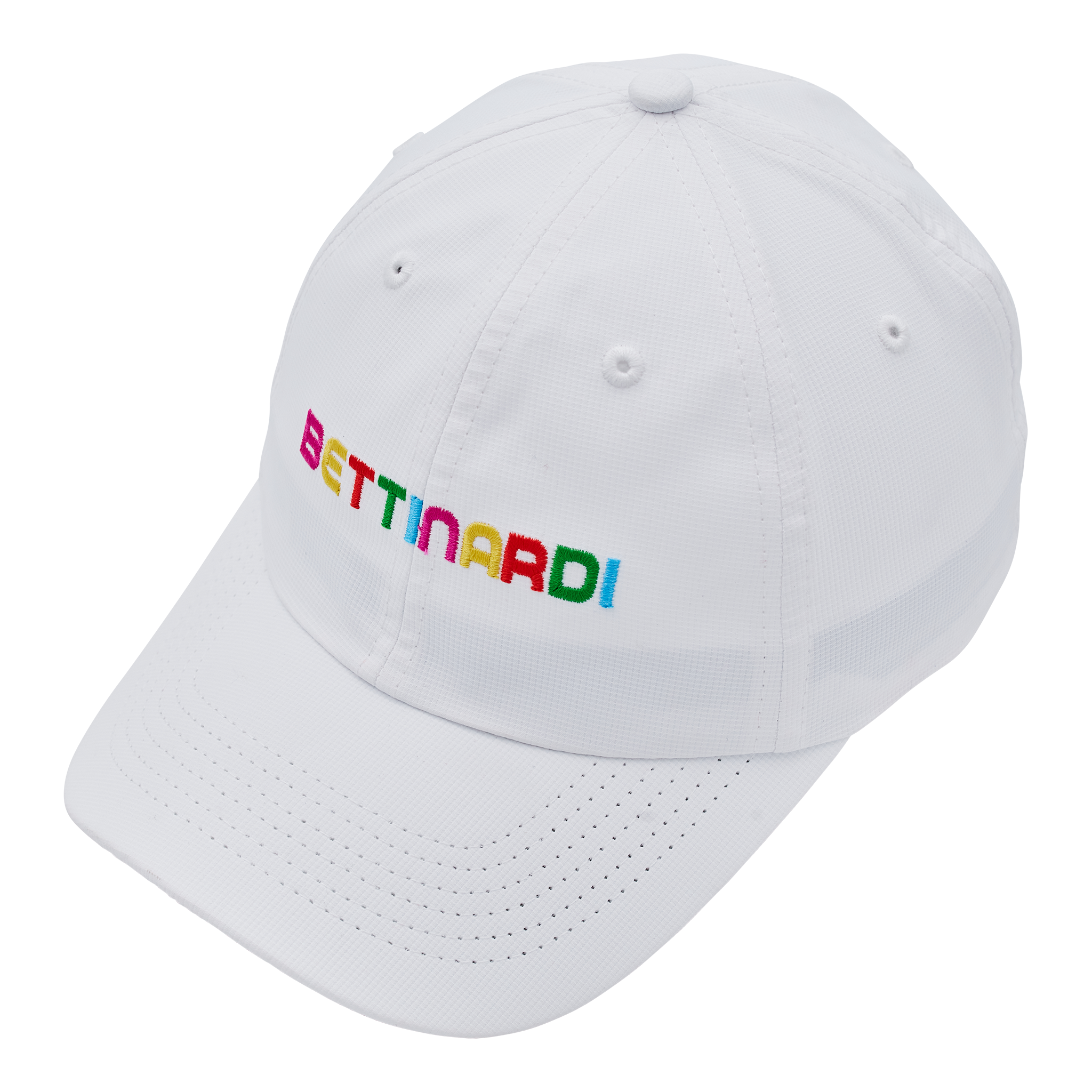 Bettinardi Multi-Color Wordmark Women’s White Performance Cap - main