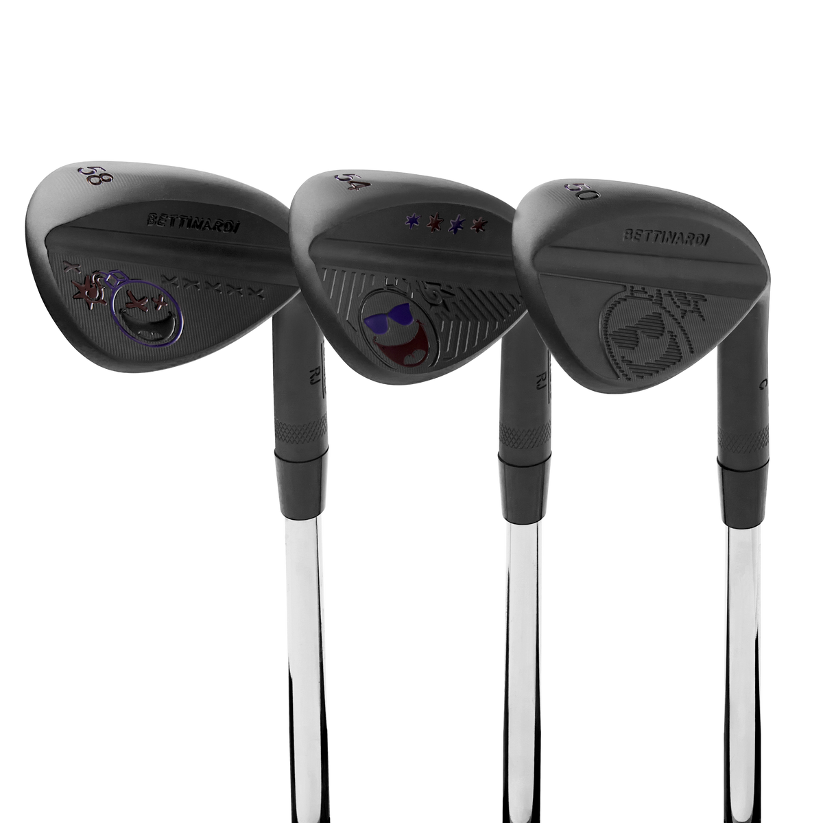 Black Magic Betti Bomb Wedge Set (50°, 54°, 58°) | Bettinardi Golf