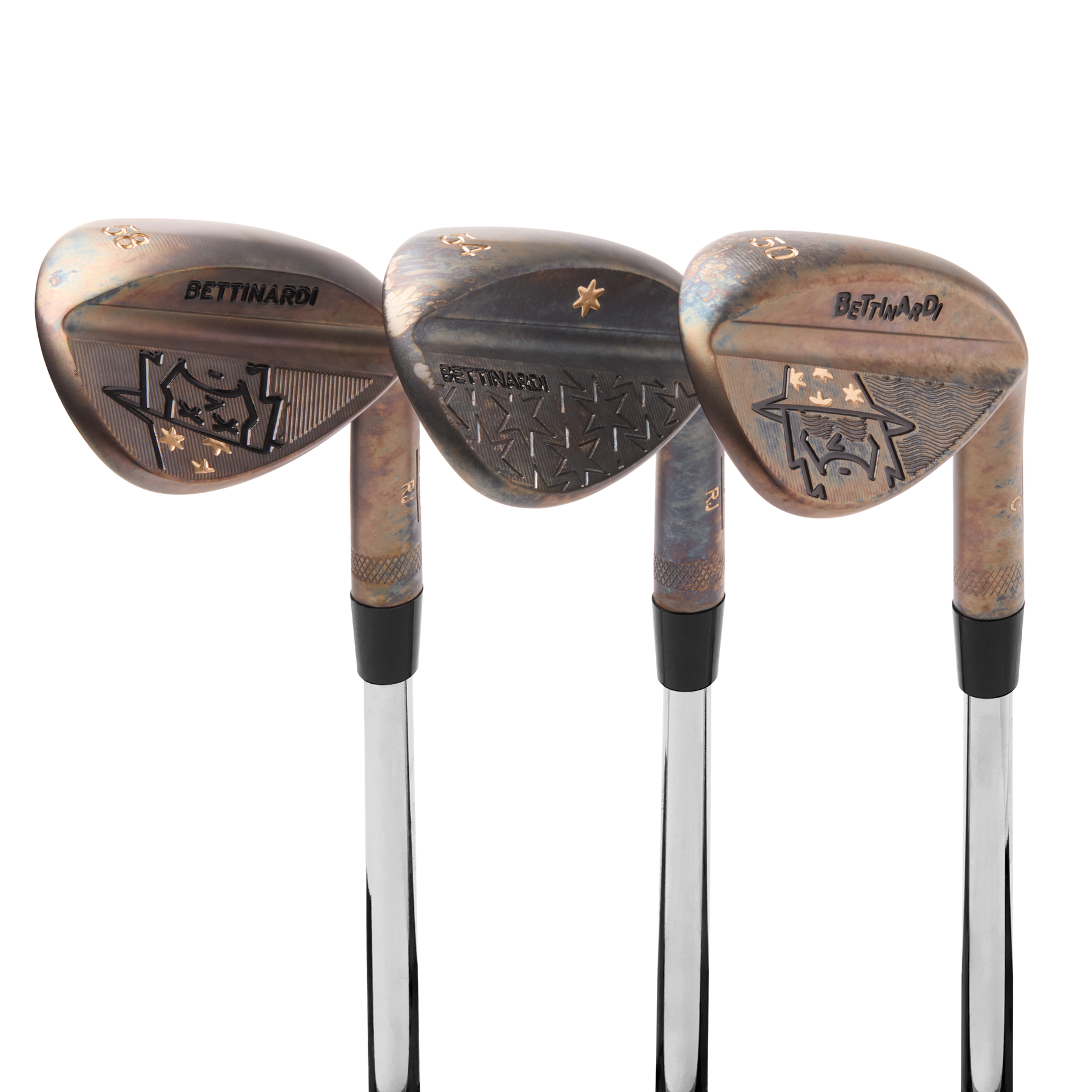 Steel Patina Windy City Wizard Wedge Set (50°, 54°, 58 Steel Patina Windy City Wizard Wedge Set (50°, 54°, 58