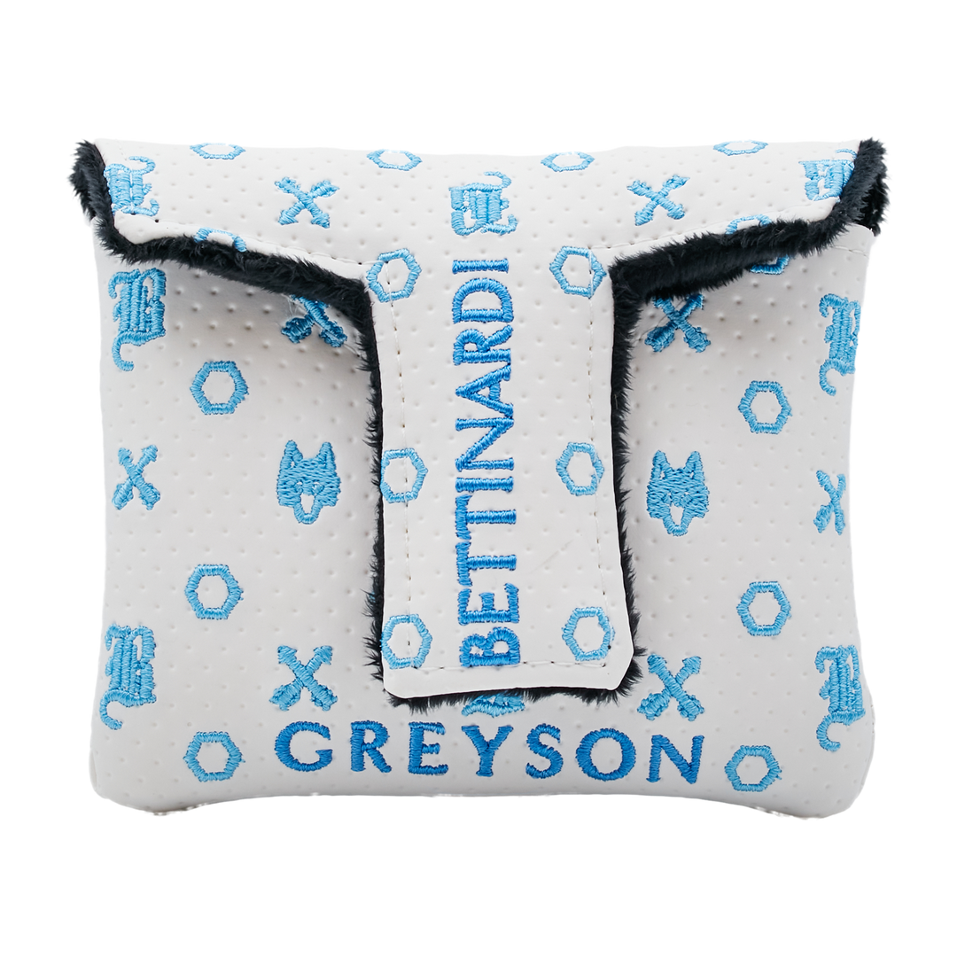 Bettinardi x Greyson Wolfcat White Mallet Putter Headcover Bettinardi x Greyson Wolfcat White Mallet Putter Headcover