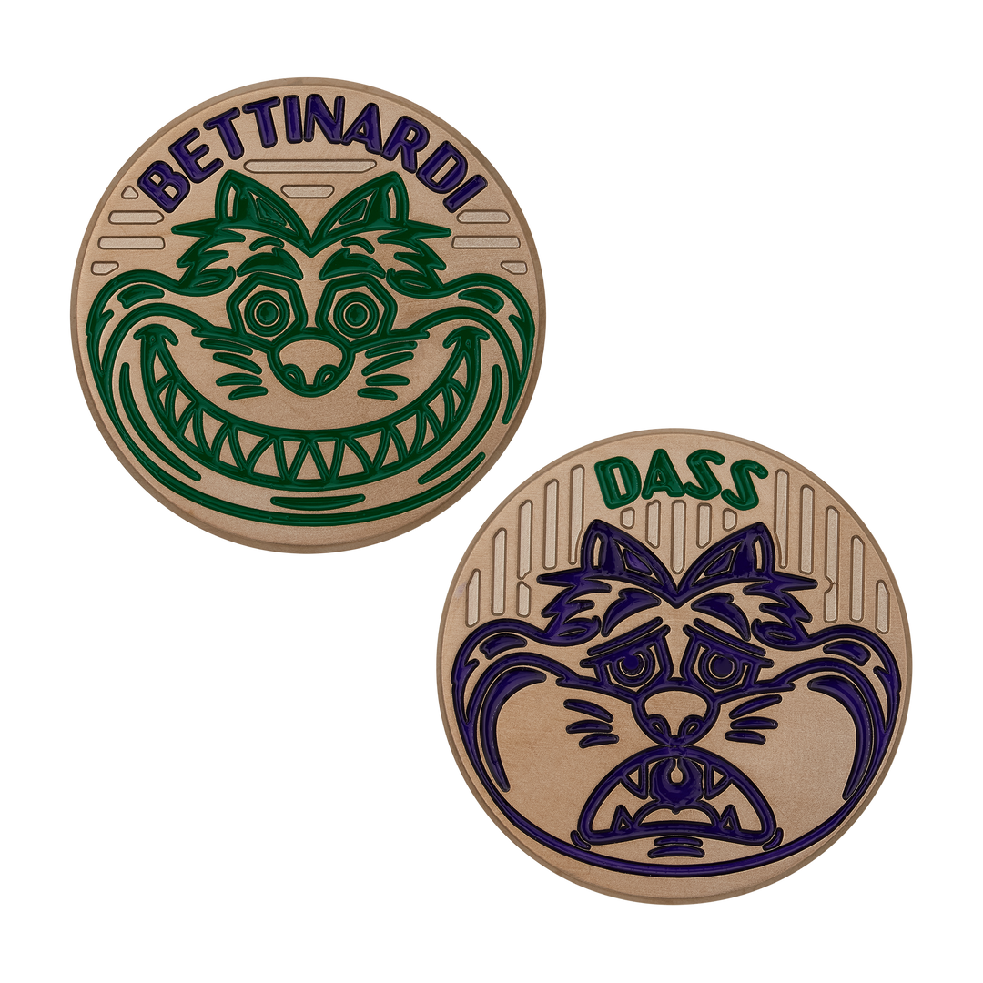Mardi Gras 2024 Theatre Mask Fat Cat Ball Marker - main