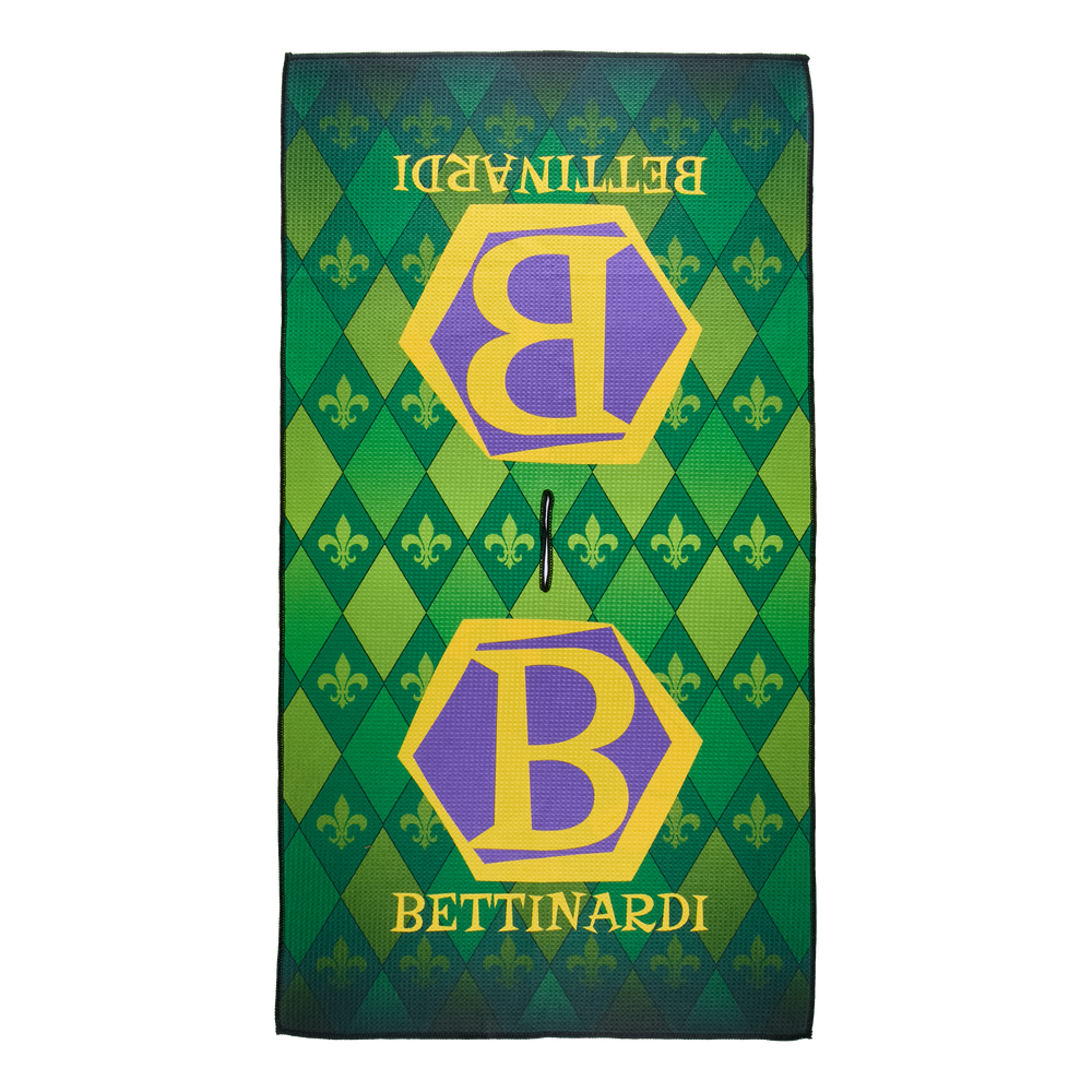 Mardi Gras 2024 Jester Wizard Players Towel - back