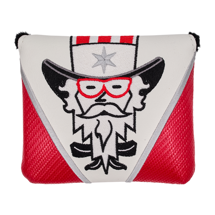 Copritesta Putter Mallet Quadrato Con Bandiera Britannica - Chiusura Magnetica
