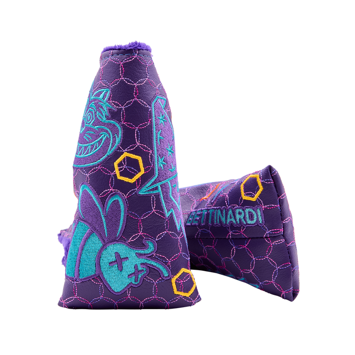 Purple Multi Icon Blade Putter Headcover - Oak Brook Exclusive