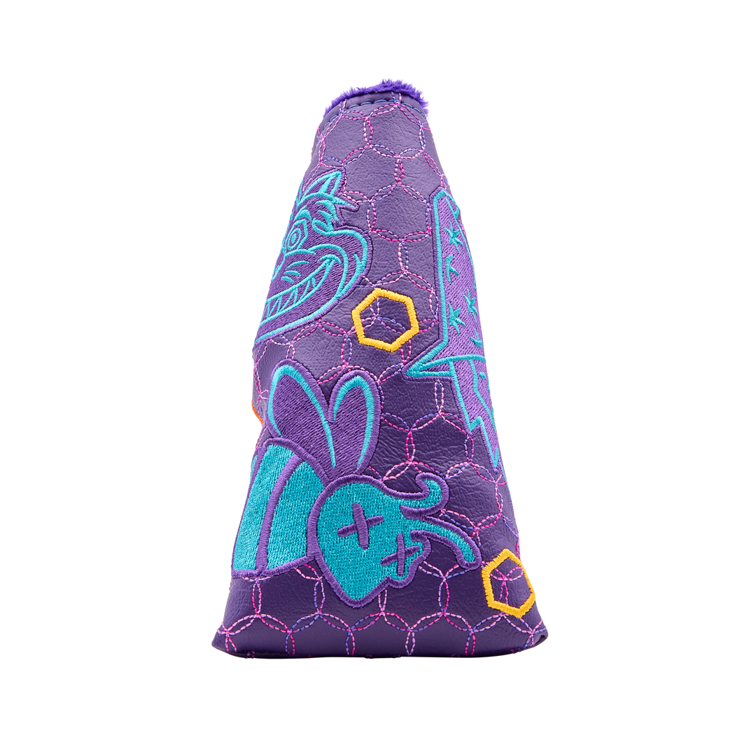 Purple Multi Icon Blade Putter Headcover - Oak Brook Exclusive
