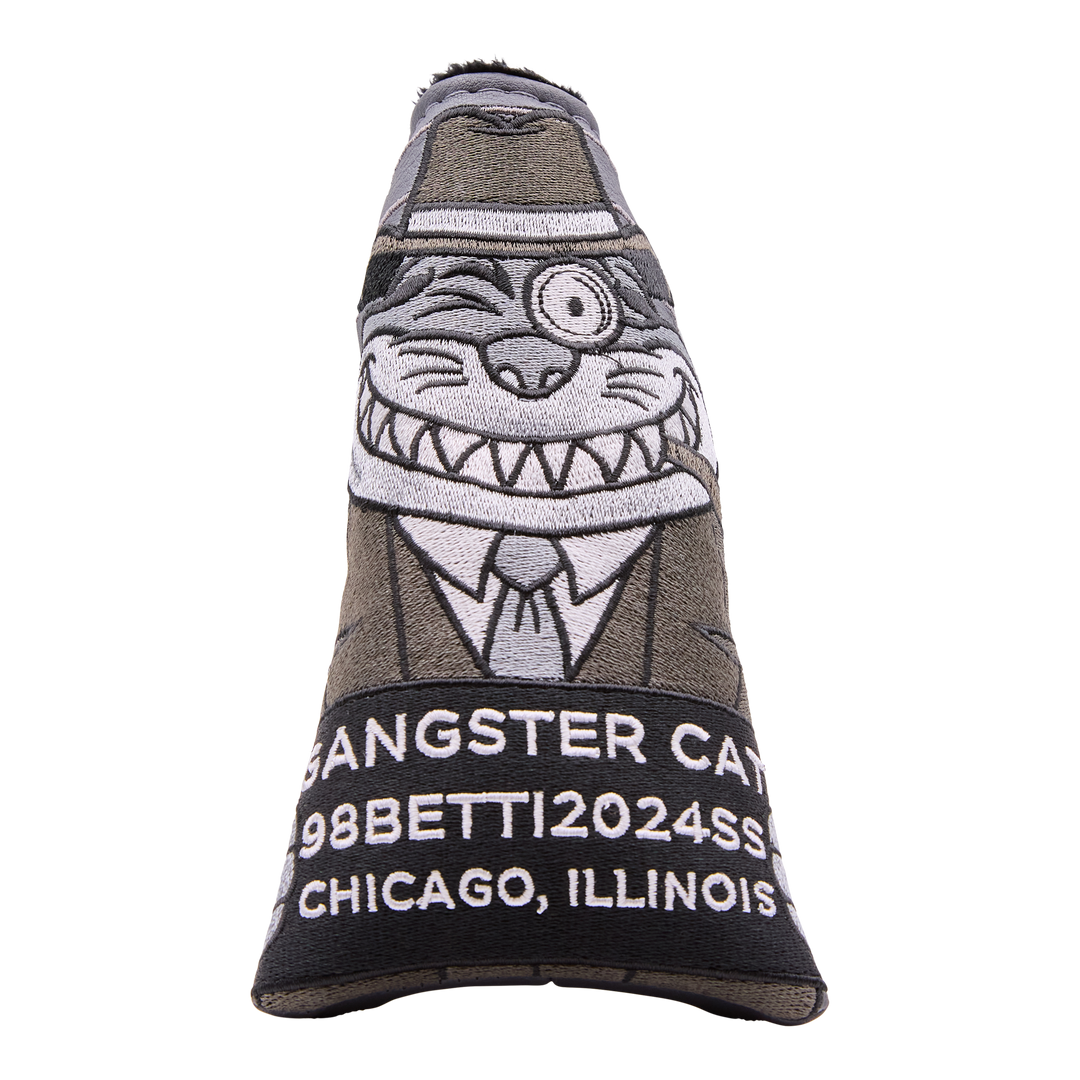 2024 Social Gangster Cat Mugshot Blackout Blade Putter Headcover