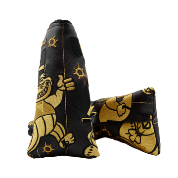 Black and Gold Multi Gangster Cat Blade Putter Headcover