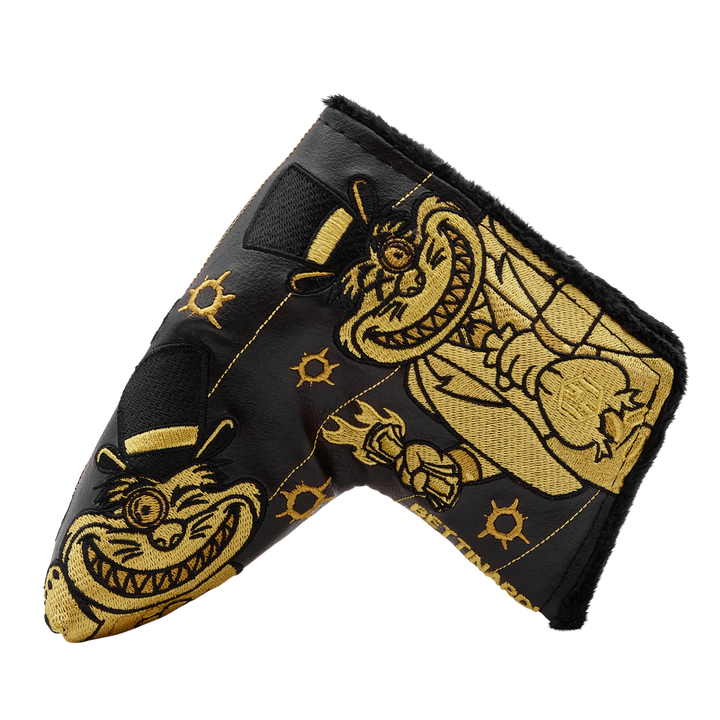 Black and Gold Multi Gangster Cat Blade Putter Headcover