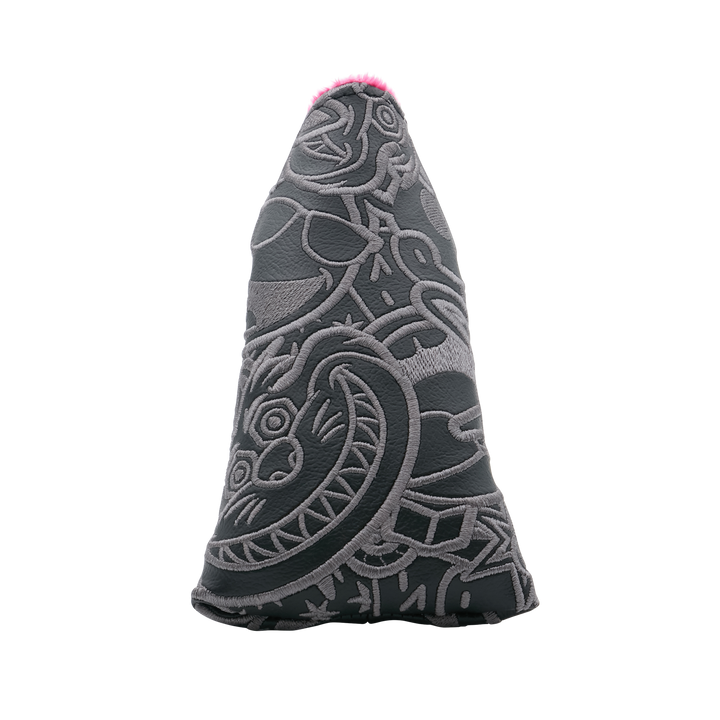 Blackout Multi-Icon Blade Putter Headcover w/ Pink Interior