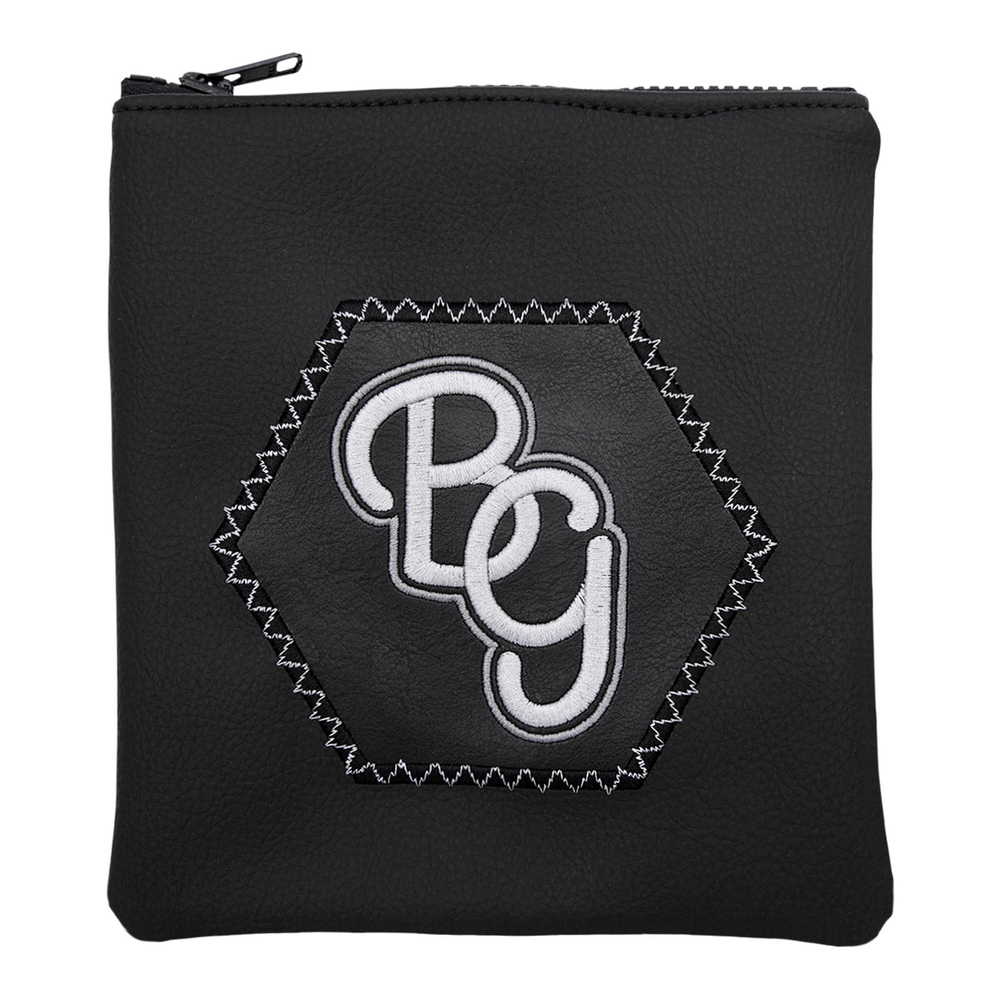 Grayscale Script BG Valuables Pouch