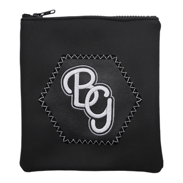 Grayscale Script BG Valuables Pouch