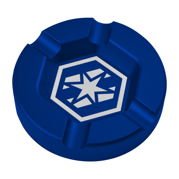 Bettinardi Blue Anodized Chicago Hex Cigar Tray-front