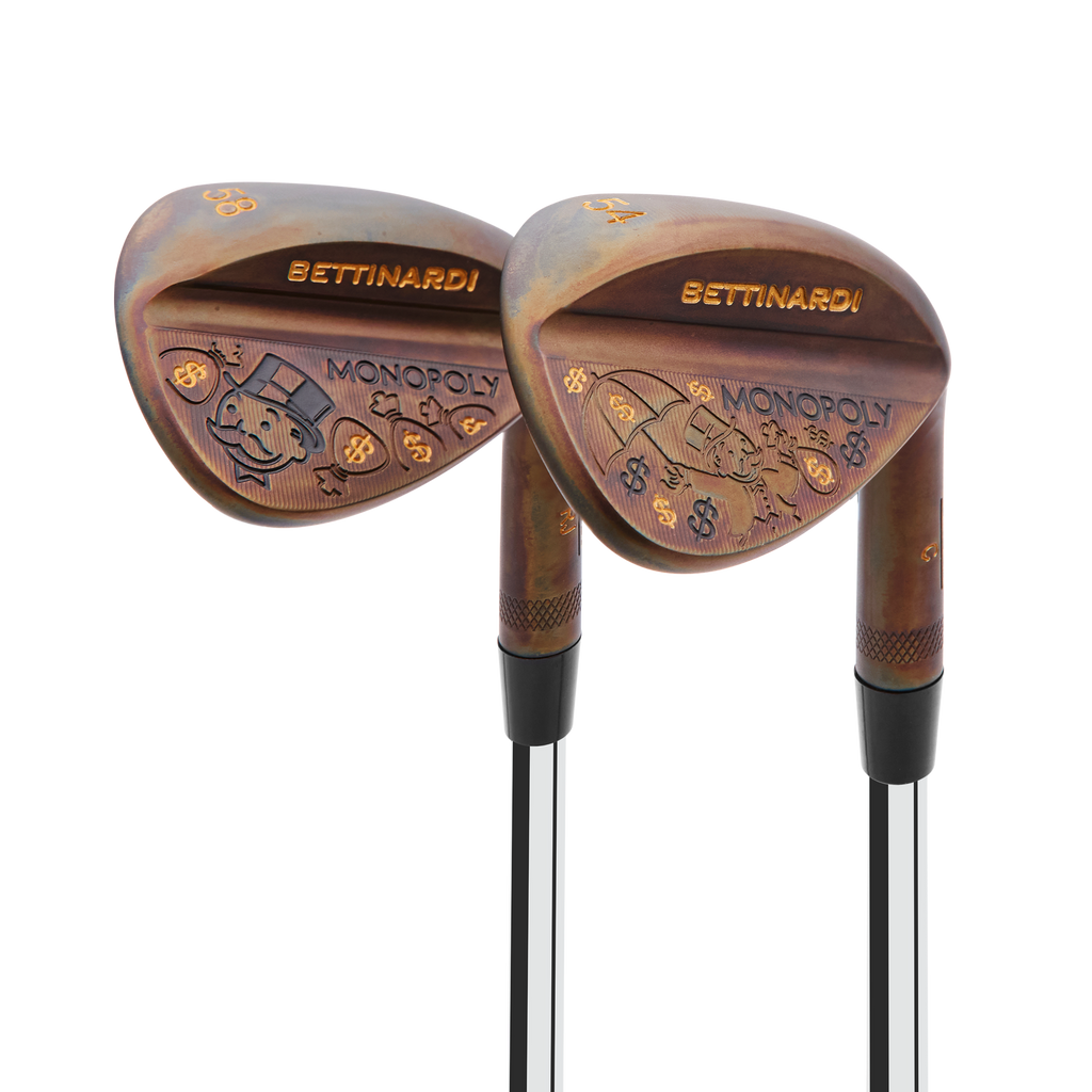 Bettinardi x Monopoly Golden Wealth Steel Patina Wedges (54°, 58