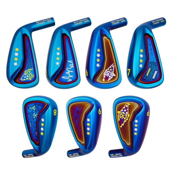 Grateful Wizard UV Blue PVD CB24 Iron Set (4-PW) | Bettinardi Golf