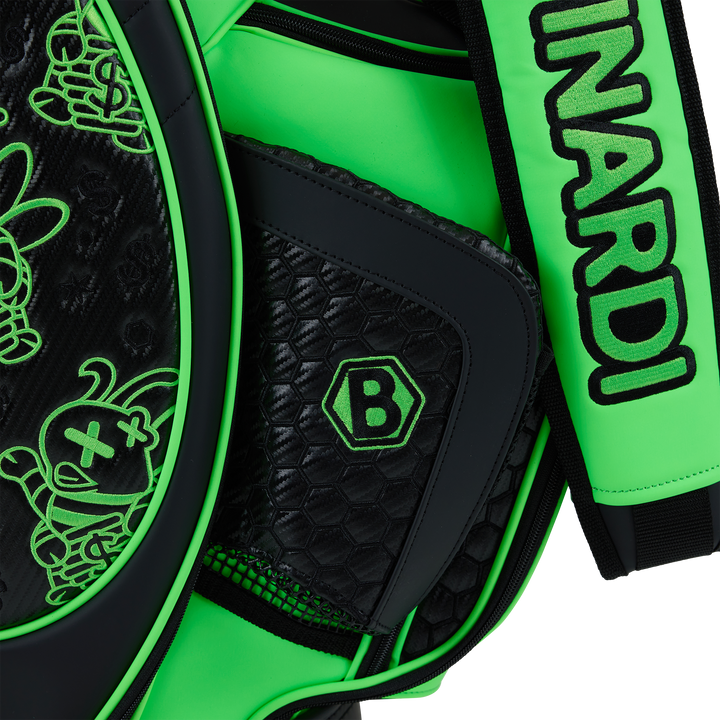  Golfsport スタンドバッグ 黒/白/緑 約9型 Vessel Golf | Lux Stand | Premium Golf Stand Bag - Crosshatch Green