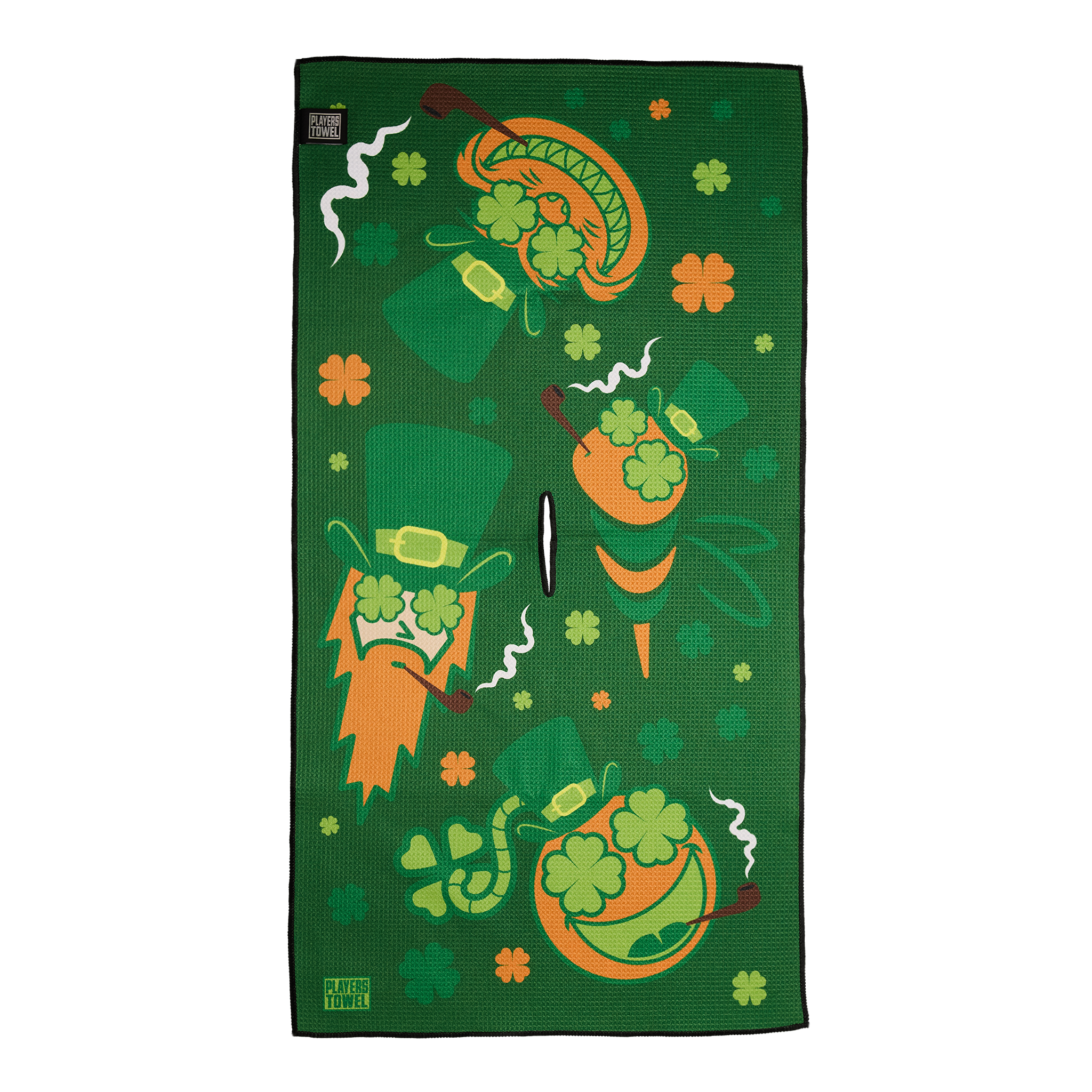 St. Patrick's Day Clover Eyes Multi Icon Towel