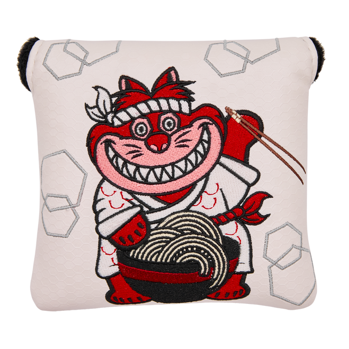 Lucky Ramen Cat Center Shafted Mallet Putter Headcover