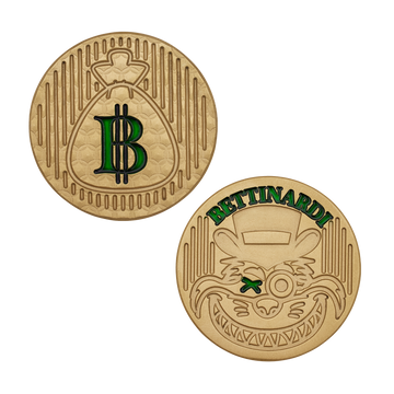 Gangster Cat Brass Ball Marker