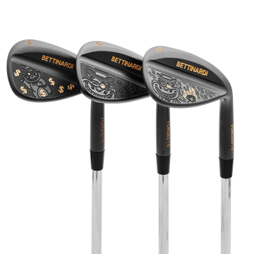Gangster Cat Black PVD HLX 6.0 Wedge Set (50°, 54°, 58°)