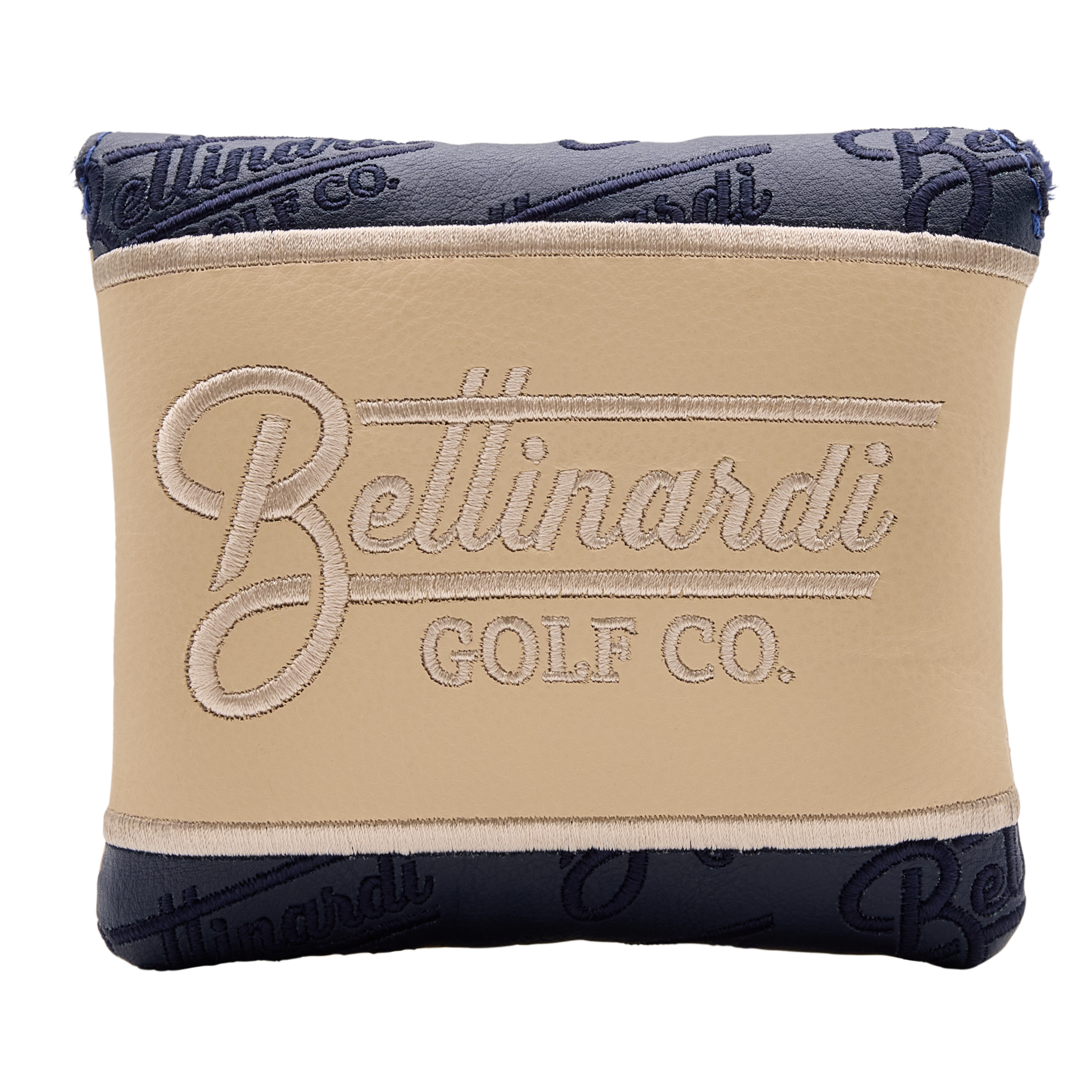 Bettinardi Golf Co. Script Mallet Putter Headcover (Navy/Ivory)